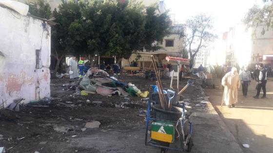 النيران تندلع في أكبر سوق تجاري ” كساباراطا ” بطنجة