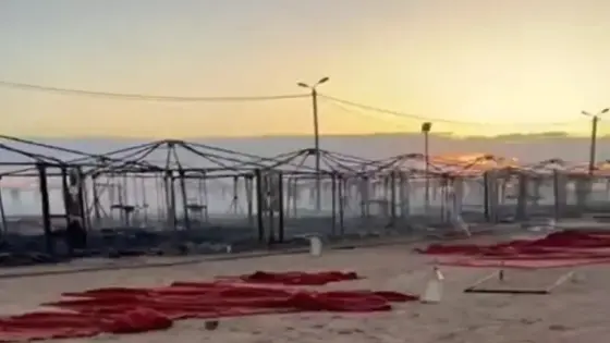 النيران تلتهم العشرات من الخيام بمصب واد درعة في ظروف غامضة.