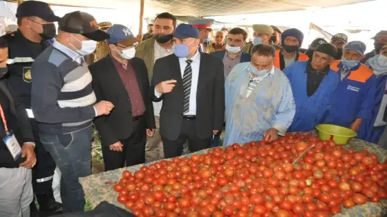 سيدي إفني: زيارة اللجنة الإقليمية لمراقبة الأسعار وجودة المواد الغذائية للسوق الأسبوعي تيوغزة