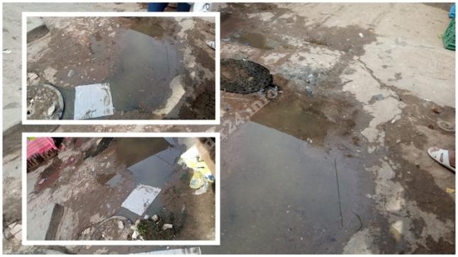 مياه الصرف الصحي تقلق صحة ساكنة حي تراست بانزكان .