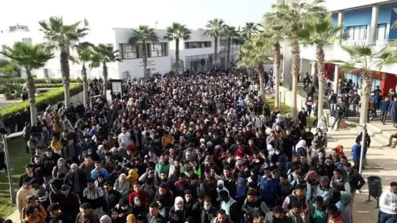 طلبة ابن زهر يرفضون شروط مباراة التعليم بأكادير