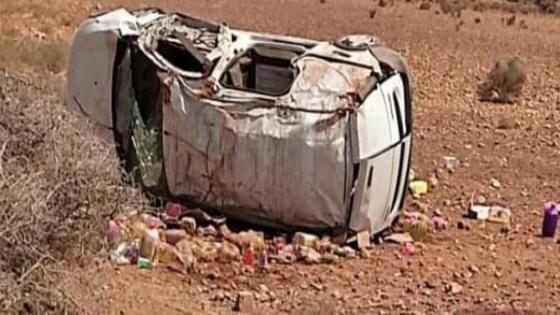 إنقلاب سيارة يخلف خسائر فادحة نواحي ماسة 