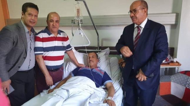 أعضاء من الودادية الحسنية للقضاة بأكادير يزورون السيد محمد حبشان وكيل الملك لدى ابتدائية انزكان بمصحة تغزوت