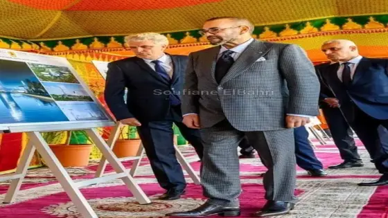 جلالة الملك اليوم أثناء إعطاء إنطلاقة أشغال إنجاز المستشفى الجديد “ابن سينا” بالرباط