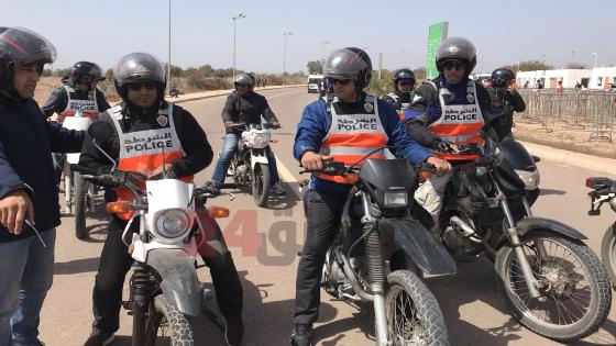أكادير : الفرقة المتنقلة للدراجين توقع بمتعرض سبيل المارة والسياح بقصبة اكادير اوفلا