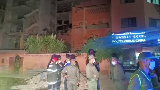 وفاة شخص في انهيار جزئي لورش بناء يتعلق بتوسعة مصحة استشفائية خاصة