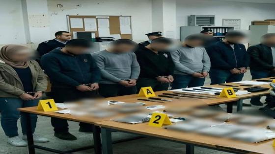 شرطة تيزنيت توقف 8 أشخاص بينهم قاصرتان للاشتباه في تورطهم في نشاط عصابة إجرامية