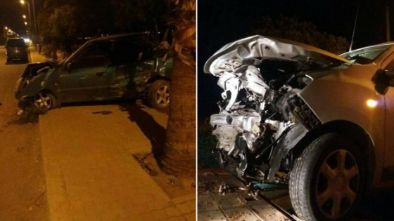 عاجل.. الخمر يتسبب في حادثة سير خطيرة بحي الشراردة أولاد تايمة