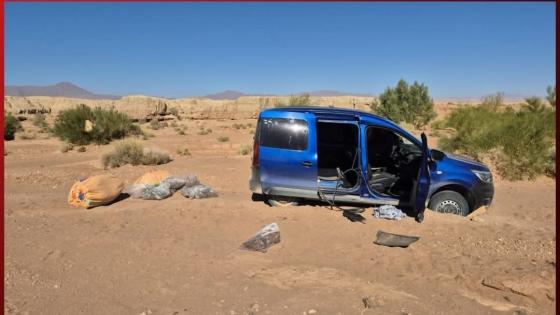 الرشدية : مطاردة مثيرة للدرك بكلميمة.. إحباط تهريب كميات كبيرة من الكيف والطابة بعد هرب السائق في الرمال