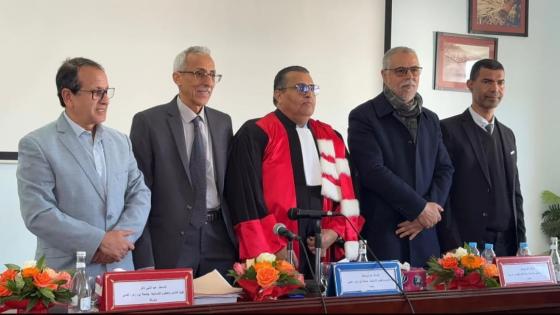 تهنئة الدكتور الحسين بكار السباعي بإحراز الدكتوراه بميزة مشرف جدا