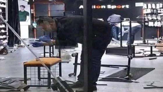 الشرطة العلمية ترفع البصمات وتبدأ التحقيق للقبض على المخربين