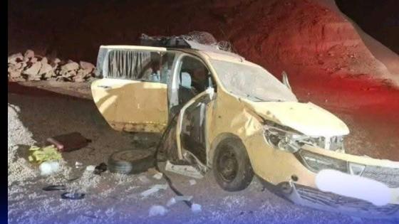 حادث سير مروع على طريق ورزازات: انقلاب سيارة أجرة يصيب عدة أشخاص فجر اليوم!