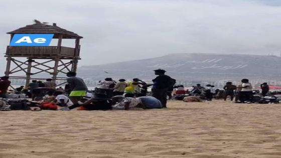 شاطئ أكادير يستقطب الجاليات الإفريقية جنوب الصحراء في يوم عيد الأضحى