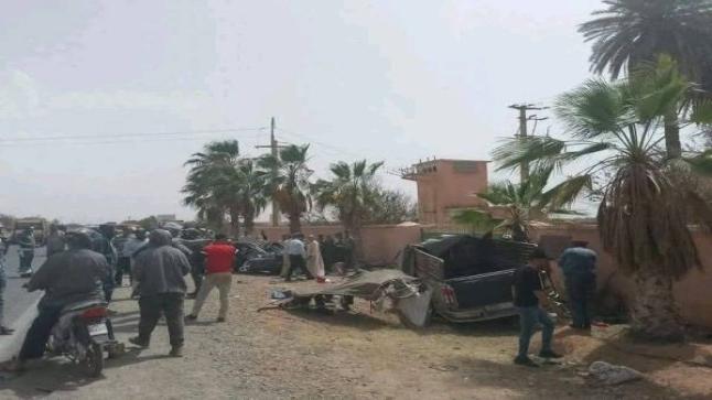 وفاة 5 اشخاص وإصابة 11 في حادثة سير مميتة بتارودانت