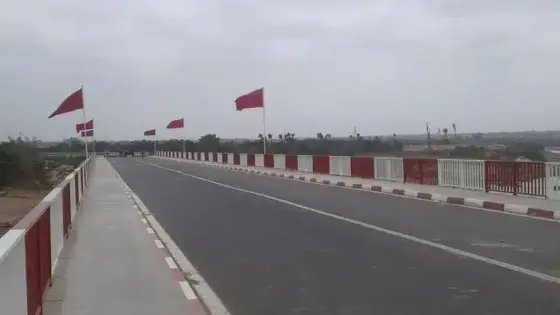 بين إنزكان و أيت ملول، تعزيز المشهد الطرقي بقنطرة حديثة