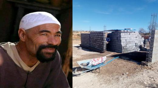 تضامن لبناء منزل للفنان ” مبارك العطاش ” نواحي الصويرة