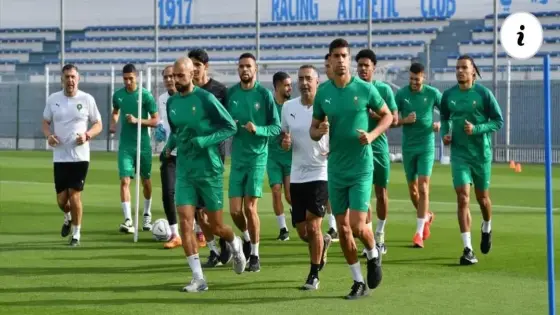 أسود الأطلس يخوضون بمعنويات عالية حصة تدريبية بالدارالبيضاء إستعداداً لموقعة الحسم