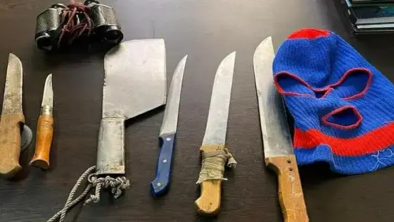 توقيف مختل عقلي وبحوزته أسلحة بيضاء باسفي