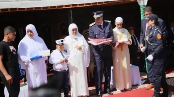مديرية الأمن تكرم عائلة الشرطي المغدور بالدارالبيضاء بمناسبة تأسيس الأمن الوطني