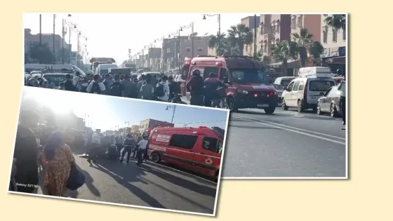 حادث سير خطير بأيت ملول يُصيب شرطياً أثناء أداء مهامه