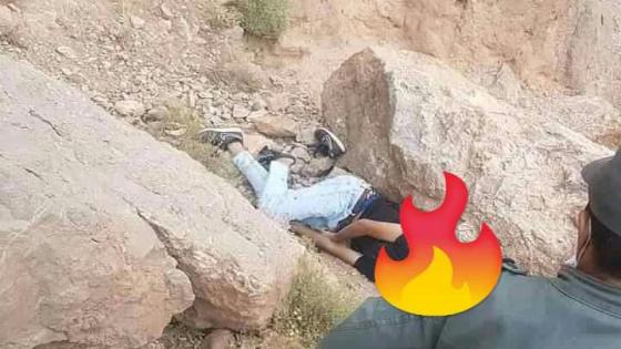 سقوط شاب من أعلى مرتفع جبلي بتينغير