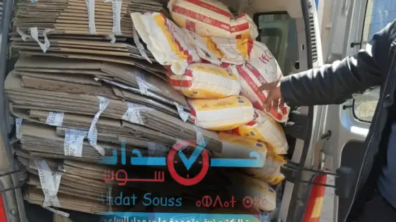 إعتقال مواطن يوزع مساعدات غذائية دون ” ترخيص ” بإنزكان