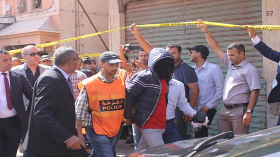 فرار هوليودي لجاني اتناء تمتيل الجريمة بطنجة .