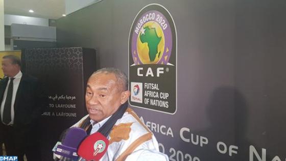 العيون تستقبل رئيس الاتحاد الإفريقي لكرة القدم