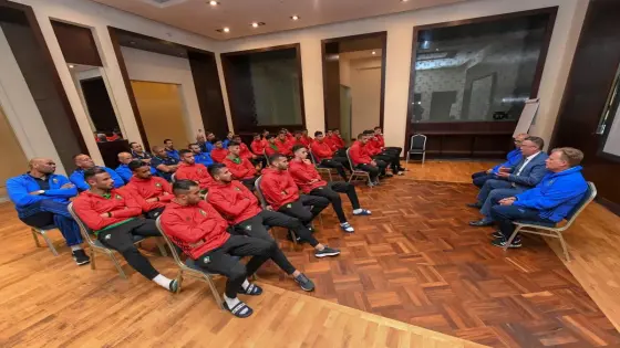 المنتخب الأولمبي يتوجه إلى كينشاسا استعدادا لصدامه أمام الكونغو الديموقراطية