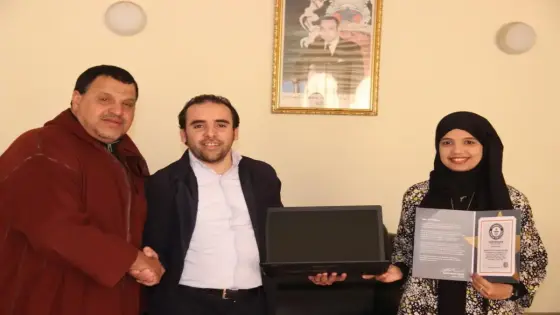” مطيع ” يستقبل الطالبة ” مريم ” صاحبة الرقم القياسي في التقنيات بالشرق الأوسط
