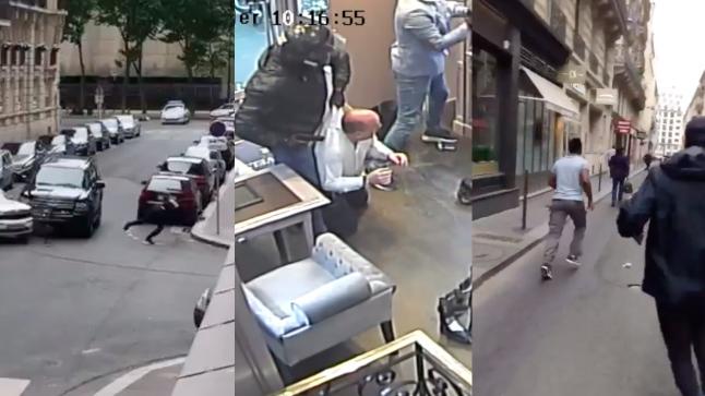 فيديو لمطاردة هوليودية من طرف الشرطة بعد عملية سطو مسلح على محلّ ذهب بباريس في واضحة النهار