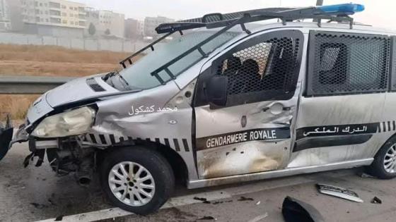 سيارة تقتحم سدا قضائيا للدرك الملكي وتتسبب في خسائر فادحة