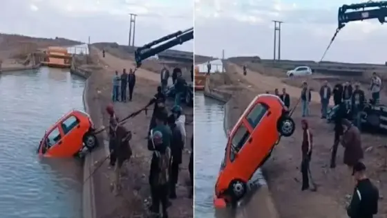 القنيطرة: أستاذة شابة تنجو من الغرق في قناة مائية قرب سوق أربعاء الغرب.. شاب محلي يقفز لإنقاذها في لحظات درامية