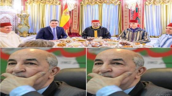 مأدبة إفطار للملك محمد السادس على شرف “بيدرو سانشيز” تٌصِيبُ النظام الجزائري في مَقْتَلْ