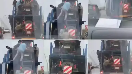 فيديو يقود لاجهاض هجرة سرية وتوقيف شخصين على متن شاحنة مرقمة بالخارج