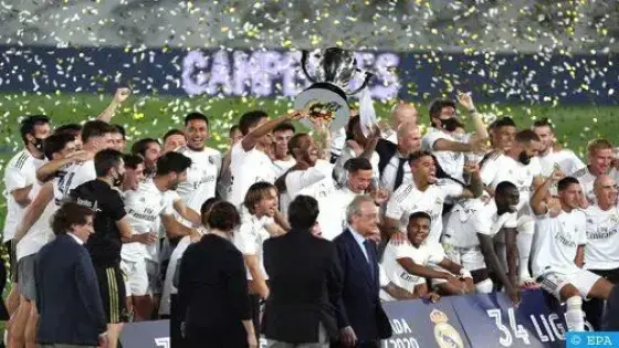 بطولة إسبانيا.. ريال مدريد يتوج باللقب للمرة الرابعة والثلاثين