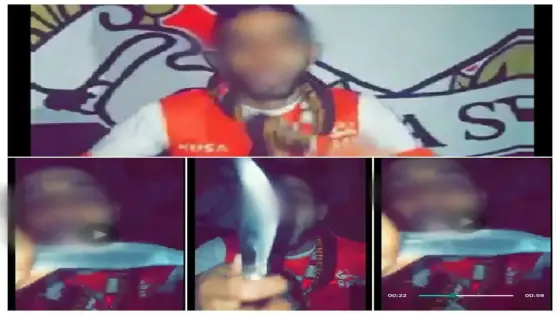 المصالح الأمنية لاكادير توقف شابا هدد بتعنيف جمهور نادي رياضي عبر شريط فيديو
