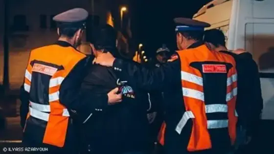 أمن اولاد تايمة يضع حدا لعصابة السرقات تحت التهديد بالسلاح الابيض