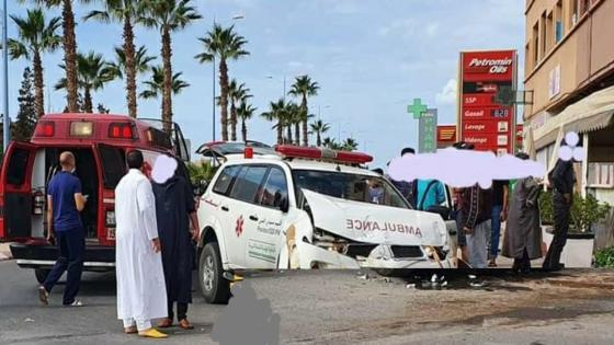 إصابة سيدة داخل سيارة إسعاف في حادثة سير بتزنيت