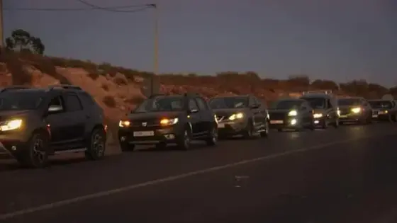 مسيرة لدعم اسر ضحايا حادث مالي في ايت ملول