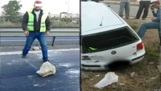 ‎إلقاء القبض على خمسة أشخاص تورطوا في رشق مستعملي الطريق بالحجارة ليلا