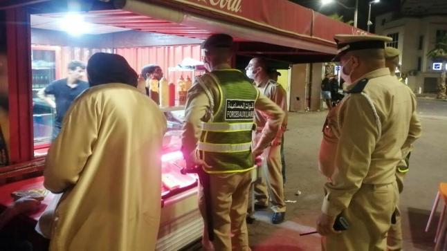 السلطات تباشر عمليات حظر التجوال الليلي بأكادير