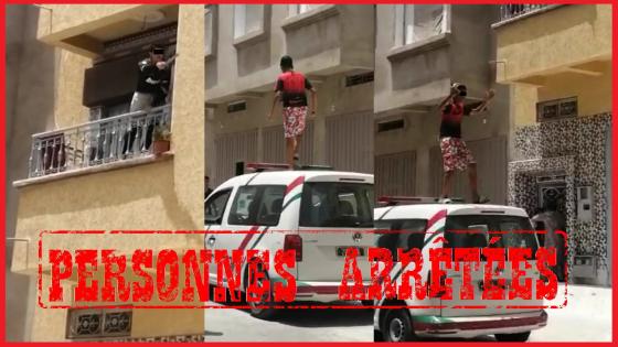 العربدة و الرشق بالحجارة يعجل بحضور الشرطة وتوقيف المتورطين