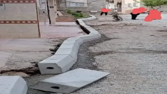ترصيف شارع بجماعة زايو بالناظور يُثير سخرية واسعة
