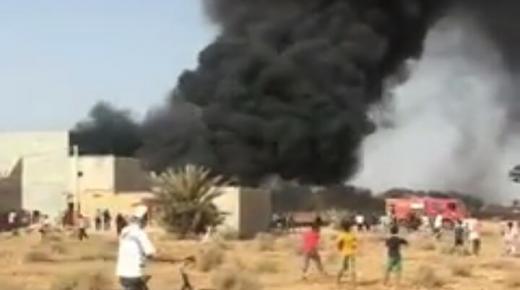 السلطات تنجح في إخماد حريق بمستودع في بيوكرى