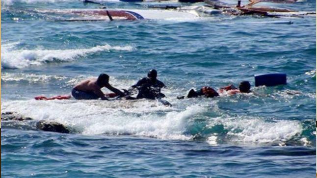 مصرع 6 أشخاص من أصل 40 غرق بهم قارب الهجرة السرية بشاطئ بومرسال نواحي سيدي افني