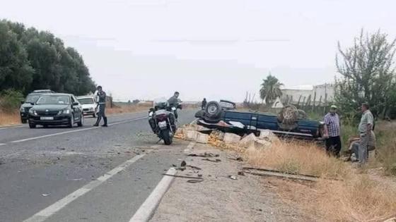 الأقدار الإلهية تمنع كارثة إثر حادثة سير مروعة بضواحي تارودانت