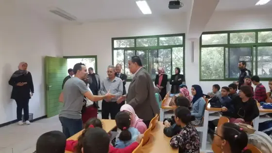 تلاميذ مدرسة الاجيال آزرو آيت ملول يحضون باستقبال خاص أثناء زيارتهم للقطب الجامعي آزرو آيت ملول