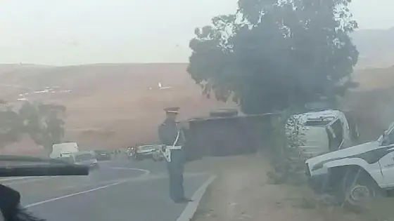 إصابات خطيرة في حادث إنقلاب شاحنة ناحية الصويرة