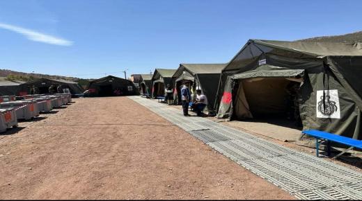 الجيش يقيم مستشفى ميدانيا بإقليم تارودانت